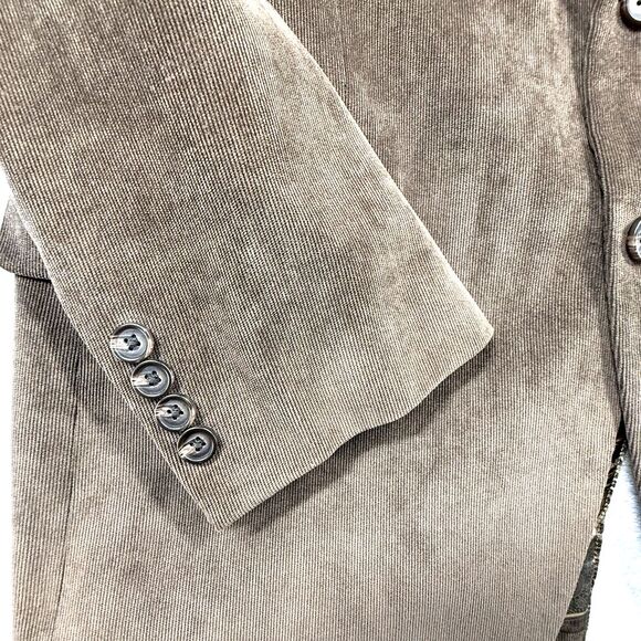 Lauren Ralph Lauren Corduroy Blazer Sports Coat Mens 42R Paisley Brown Jacket - Picture 3 of 16